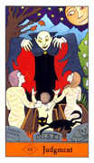 Judgement Tarot card in Halloween deck