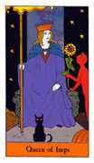 Queen of Imps Tarot card in Halloween deck
