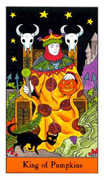 King of Pumpkins Tarot card in Halloween Tarot deck