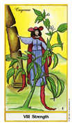 Strength Tarot card in Herbal Tarot deck