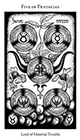 hermetic - Five of Pentacles