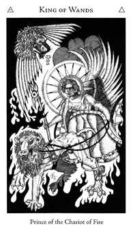 King of Wands Tarot card in Hermetic Tarot deck