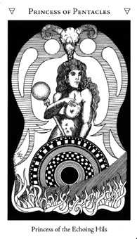 Princess of Pentacles Tarot card in Hermetic Tarot deck