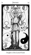 Justice Tarot card in Hermetic deck
