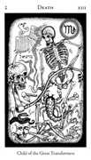 Death Tarot card in Hermetic deck