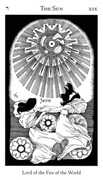 The Sun Tarot card in Hermetic deck
