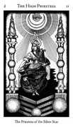 The High Priestess Tarot card in Hermetic deck