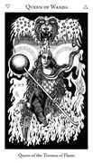 Queen of Wands Tarot card in Hermetic Tarot deck