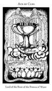 Ace of Cups Tarot card in Hermetic deck