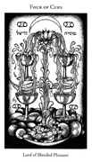 Four of Cups Tarot card in Hermetic Tarot deck