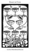 Eight of Cups Tarot card in Hermetic Tarot deck