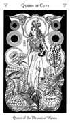 Queen of Cups Tarot card in Hermetic Tarot deck