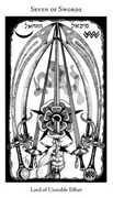 Seven of Swords Tarot card in Hermetic Tarot deck