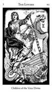 The Lovers Tarot card in Hermetic deck