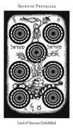Seven of Pentacles Tarot card in Hermetic Tarot deck