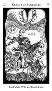 Knight of Pentacles Tarot card in Hermetic deck