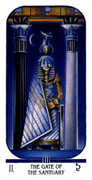 The High Priestess Tarot card in Ibis deck