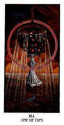 Ace of Cups Tarot card in Ibis deck