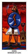 Warrior of Cups Tarot card in Ibis Tarot deck