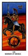 Warrior of Swords Tarot card in Ibis deck