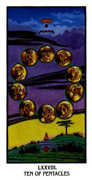 Ten of Pentacles Tarot card in Ibis Tarot deck