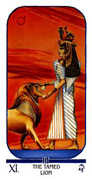 Strength Tarot card in Ibis deck