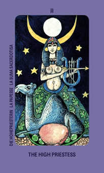 The High Priestess Tarot card in Jolanda Tarot deck