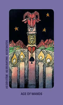 Ace of Wands Tarot card in Jolanda Tarot deck