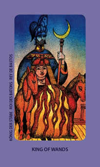 King of Staves Tarot card in Jolanda Tarot deck