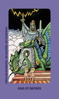 King of Swords Tarot card in Jolanda Tarot deck