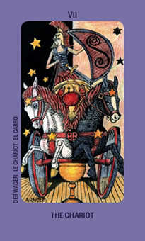 The Chariot Tarot card in Jolanda Tarot deck