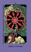 Wheel of Fortune Tarot card in Jolanda Tarot deck