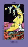 The Moon Tarot card in Jolanda Tarot deck