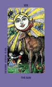 The Sun Tarot card in Jolanda Tarot deck