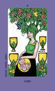 Four of Cups Tarot card in Jolanda Tarot deck
