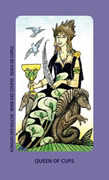 Queen of Cups Tarot card in Jolanda Tarot deck
