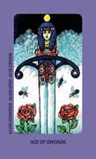 Ace of Swords Tarot card in Jolanda deck