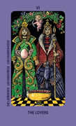 The Lovers Tarot card in Jolanda Tarot deck