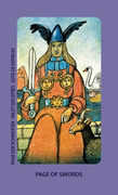 Page of Swords Tarot card in Jolanda deck