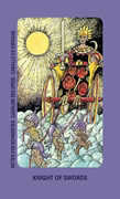 Knight of Swords Tarot card in Jolanda deck