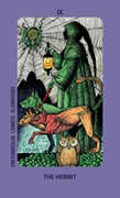 The Hermit Tarot card in Jolanda Tarot deck