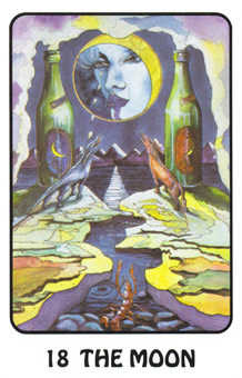 The Moon Tarot card in Karma Tarot deck