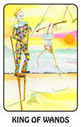 King of Wands Tarot card in Karma Tarot deck
