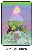 Nine of Cups Tarot card in Karma Tarot deck