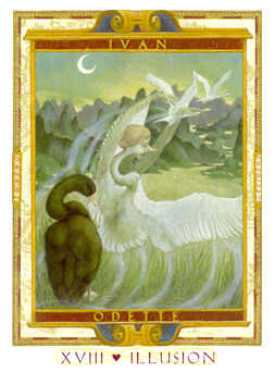 The Moon Tarot card in Lovers Path Tarot deck