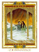 The Fool Tarot card in Lovers Path deck