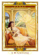 Wheel of Fortune Tarot card in Lovers Path deck