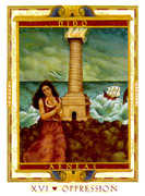 The Tower Tarot card in Lovers Path Tarot deck