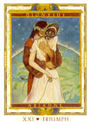 The World Tarot card in Lovers Path Tarot deck