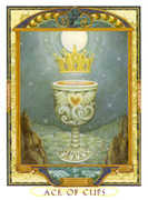 Ace of Cups Tarot card in Lovers Path deck